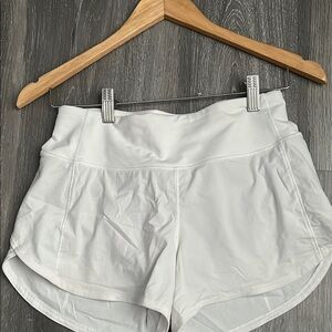 Women's White Athletic Shorts